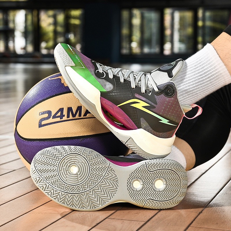 Promo  Sepatu Basket A25 White Black Sports Shoes Pria / Wanita 100% Original Produk