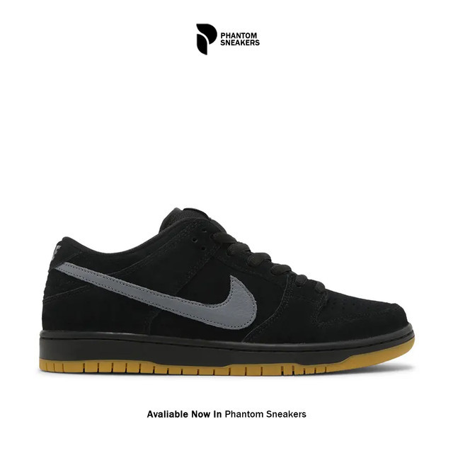 Sepatu Sneakers Nike Sb Dunk Low Pro "Fog" Black Grey Gum BNIB - PHANTOMSNEAKERS