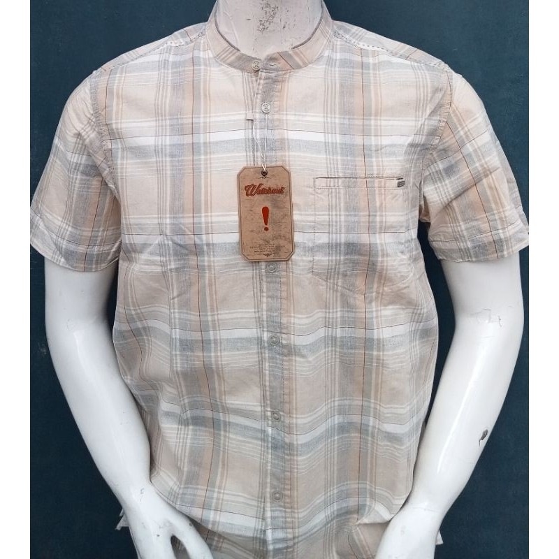 PROMO RAMADHAN KEMEJA KOKO WATCHOUT CASUAL LENGAN PENDEK REGULAR FITT ORIGINAL