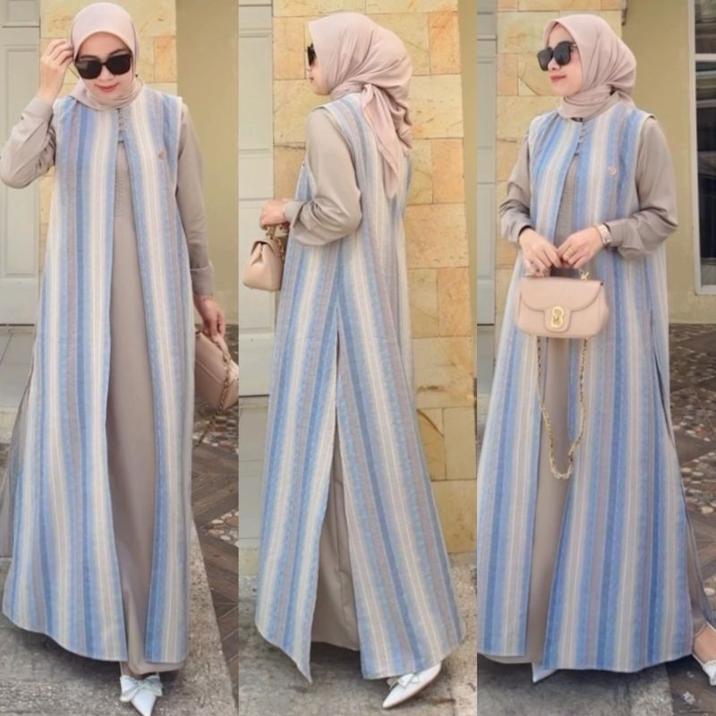 PROMO RAMADHAN Dress Dimara /dress Dimara /katun triset /Gamis by dimara,dress katun triset gamis