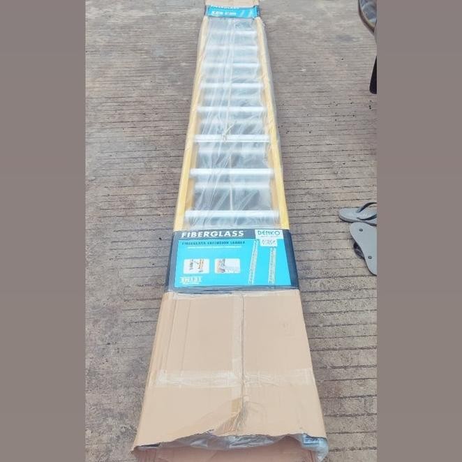 Tangga Lipat Fiberglass Denko Fel2X16 9,6 Meter Tangga Pln 9.6 Fiber