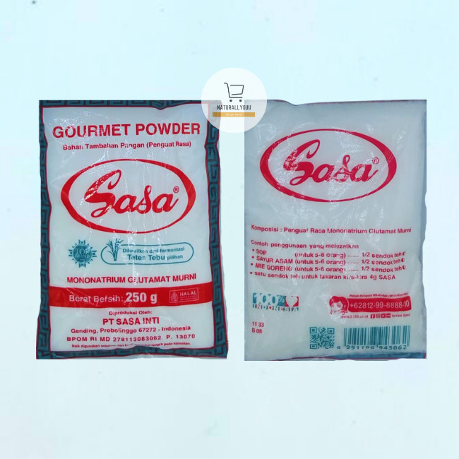 

Sasa Gourmet Powder 250Gr Penyedap Rasa Micin Msg Mono Sodium Glutaman