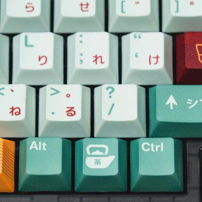 Baru Ppbt Matcha Pbt Dye Sub Keycaps By Press Play