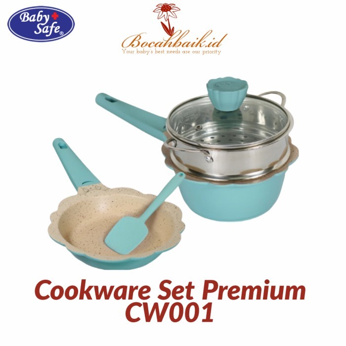 Baby Safe CW001 Cookware Set Alat Masak Mpasi Set Panci Masak Bayi