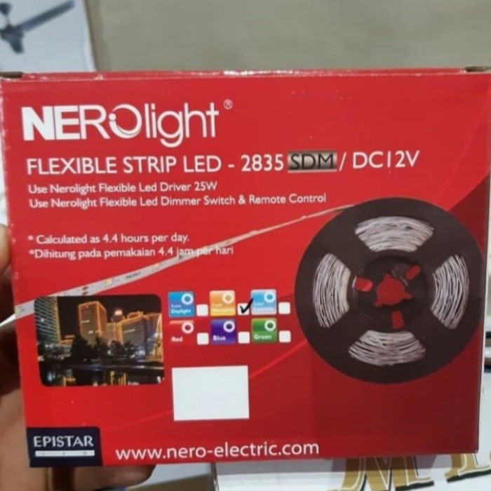 Murah LED STRIP NERO 18W DC 12V 2835 36LED FLEXIBLE STRIP LIGHT Non COD