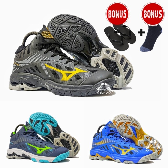 Murah sepatu voli mizuno wave lightning z4 mid mizuno wlz 4 volly Non COD