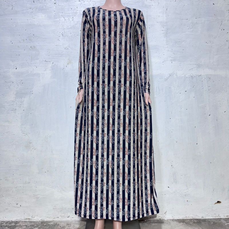 Terbaru Daster Gamis Jumbo Standar/ Lengan Panjang Bahan Jersey Korea Premium Motif Terlaris Bb 70