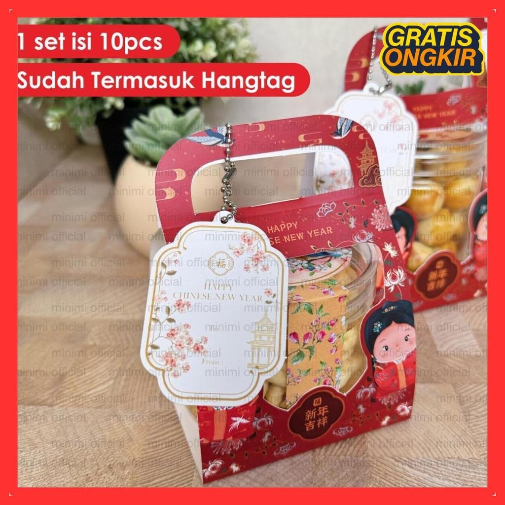 

Kotak Toples Tabung Box Kue Kering Imlek 400Ml 600Ml 800Ml | Packaging Hampers Sincia Readystock Promo