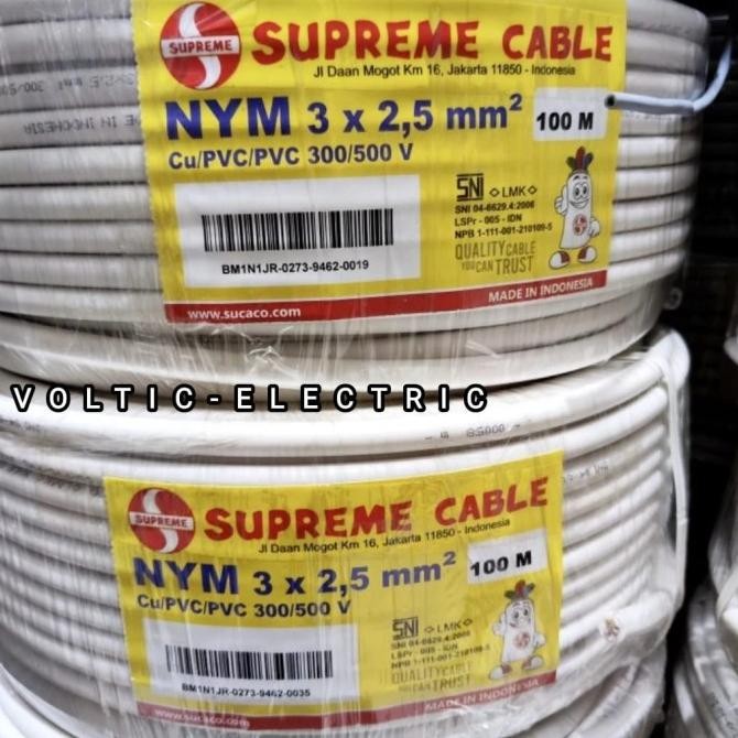 Kabel Nym 3X2,5Mm Supreme 100Meter/Supreme Kabel Nym 3X2,5Mm 100Meter 100M 100 Meter Kabel Supreme 3