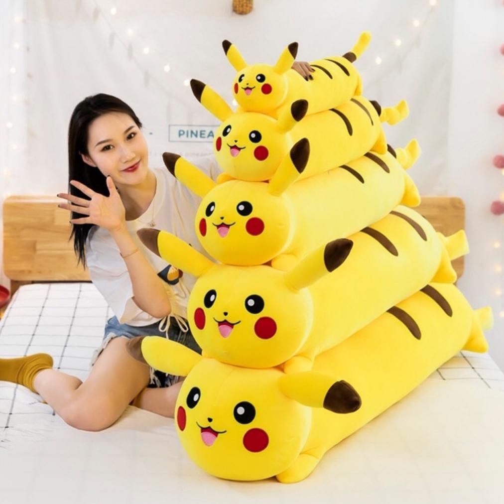 LKJ Boneka Bantal Pikachu Pokemon Kualitas Import Murah Cushion Pillows Teman Tidur Bayi Lembut SNI