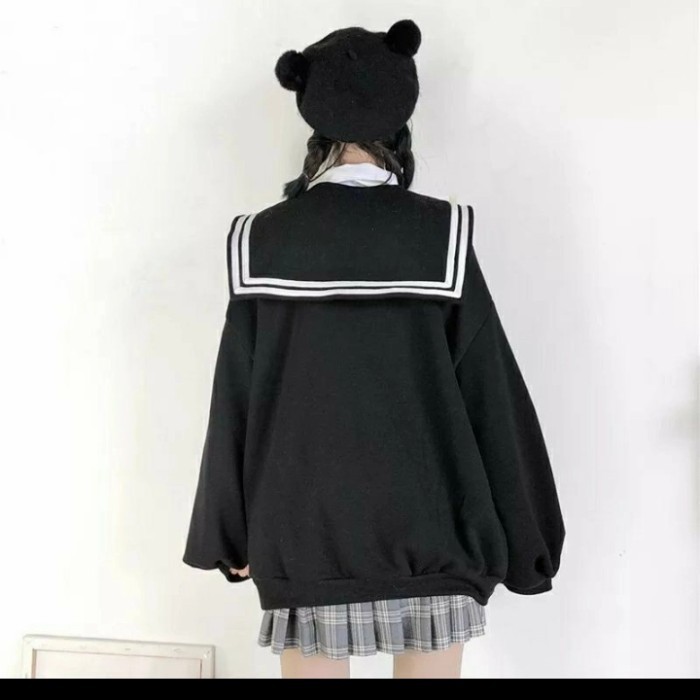 Murah JAKET SAILOR SIMPLE KAWAII/JAKET SEIFUKU SERAGAM SEKOLAH JEPANG Non COD