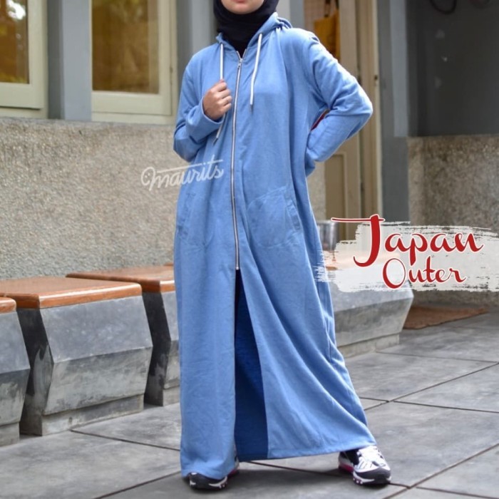 Murah Jaket Panjang Jaket Korea Wanita Jaket Muslimah Jaket Baby Terry Non COD