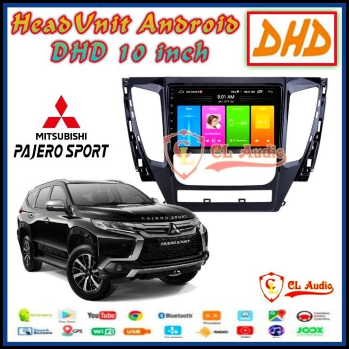 GRATIS ONGKIR HEAD UNIT ANDROID DHD 10 INCH OEM PAJERO SPORT 2017 UP 