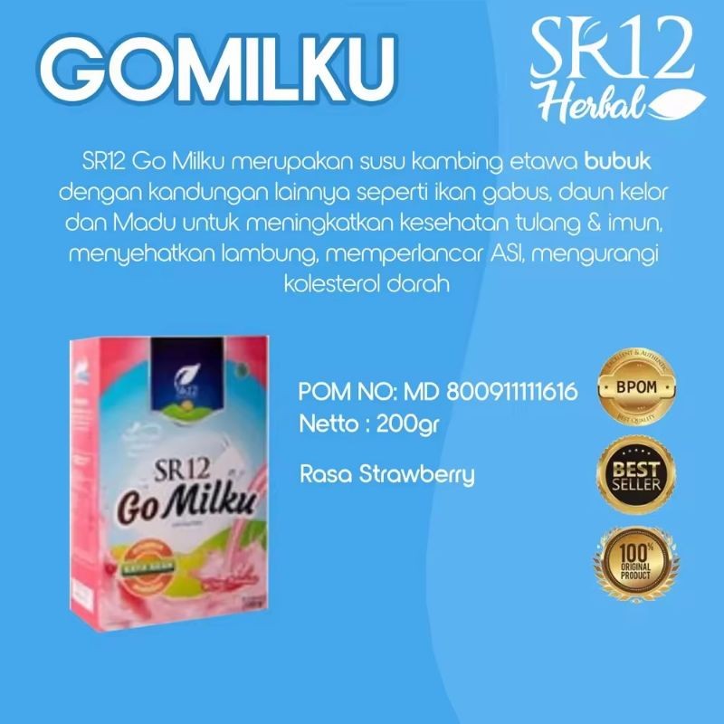 

GoMilku strawberry sr12 / Mengatur Tekanan Darah / Memperkuat Sistem Imun Tubuh / Mengurangi Resiko Stroke / Baik utk Kesehatan Mata / Melawan Kolesterol Jahat