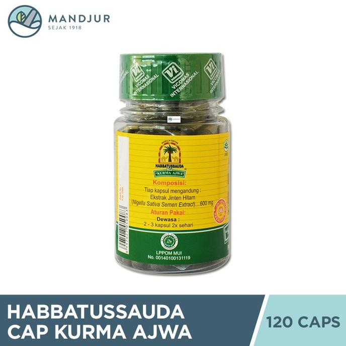 

Baru Habbatussauda Cap Kurma Ajwa 120 Kapsul - Suplemen Jintan Hitam