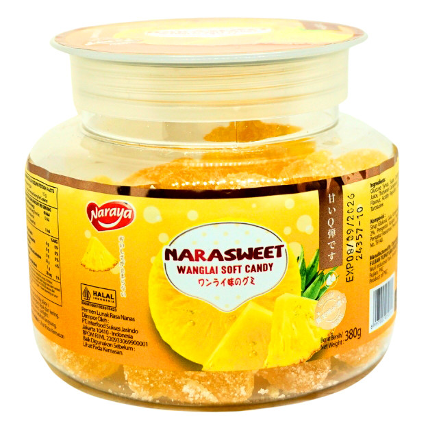 

S23356 NARAYA NARASWEET WANGLAY SOFT CANDY JELLY IMLEK 380GR MAJU BERSAMA