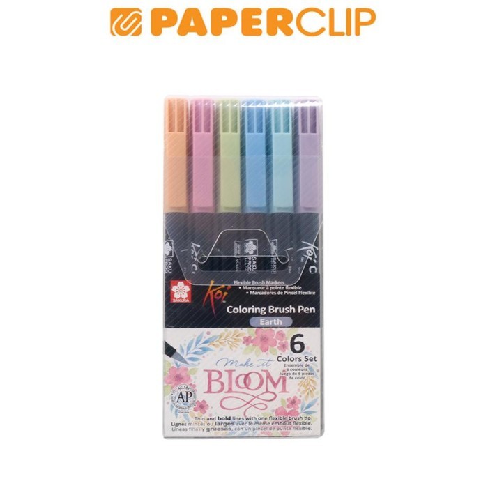 

TERBARU BRUSH PEN SAKURA KOI SET 6 XBR-6I EARTH BISA GOSEND!