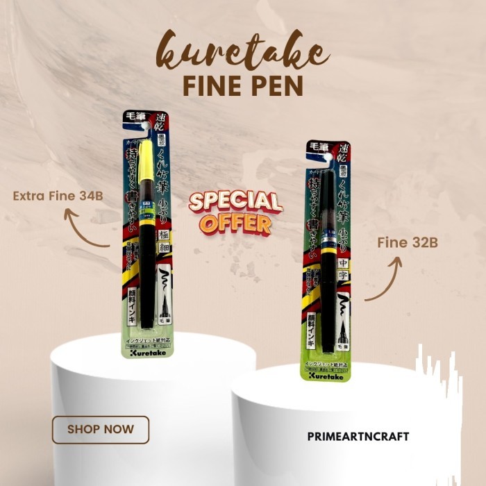 

TERBARU KURETAKE ZIG FUDE PEN FINE/KOBURI EXTRA FINE PROMO!