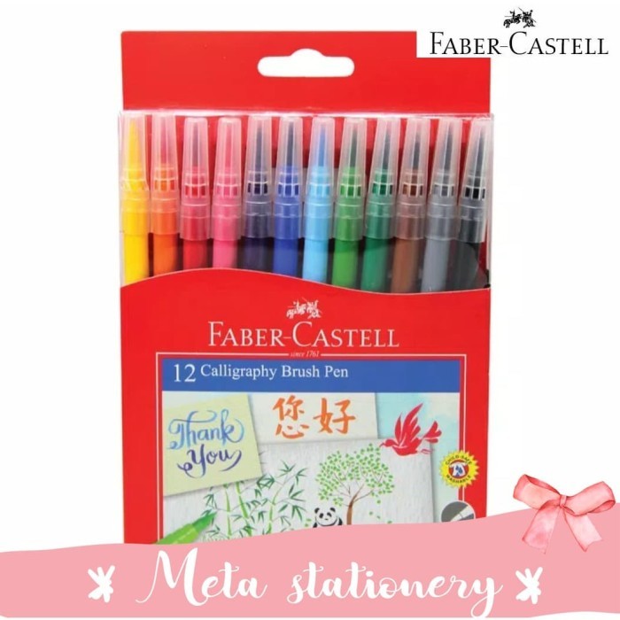 

TERBARU Calligraphy Brush Pen Faber Castell 12 warna BISA GOSEND!