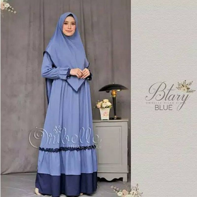 Gms Syarii Ukuran M L Xl Xxl Set Khimar Dress Busui Bsju Gmis Terbaru 2025 Longdres Cewek Hari Raya 