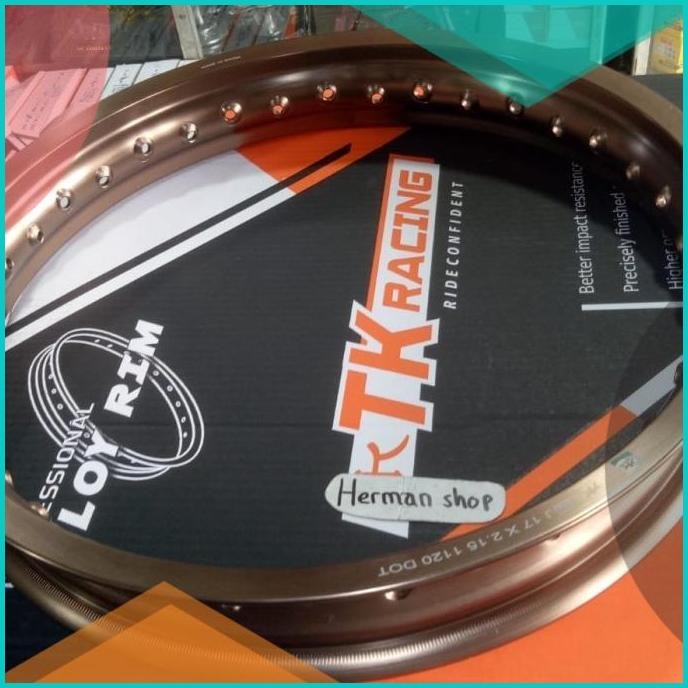 velg tk 160 17 / Velg TK 160 x 17 Hitam silver gold brown titanium 07D