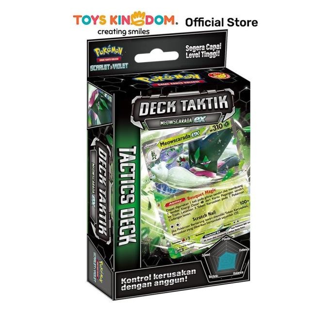 HOT PROMO Toys Kingdom Pokemon Set Kartu Deck Taktik Meowscarada Ex Svtm Kids Toy Toys Pokemon Card 
