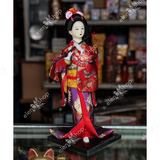 :::::::] Boneka Fashion Geisha Jepang - Japanese Geisha Figure Koleksi Mewah 04