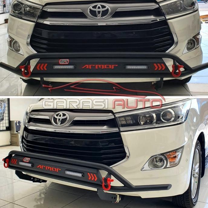 Tanduk Depan All New Innova Reborn Bumper Guard Rhino Armor Towing Bar