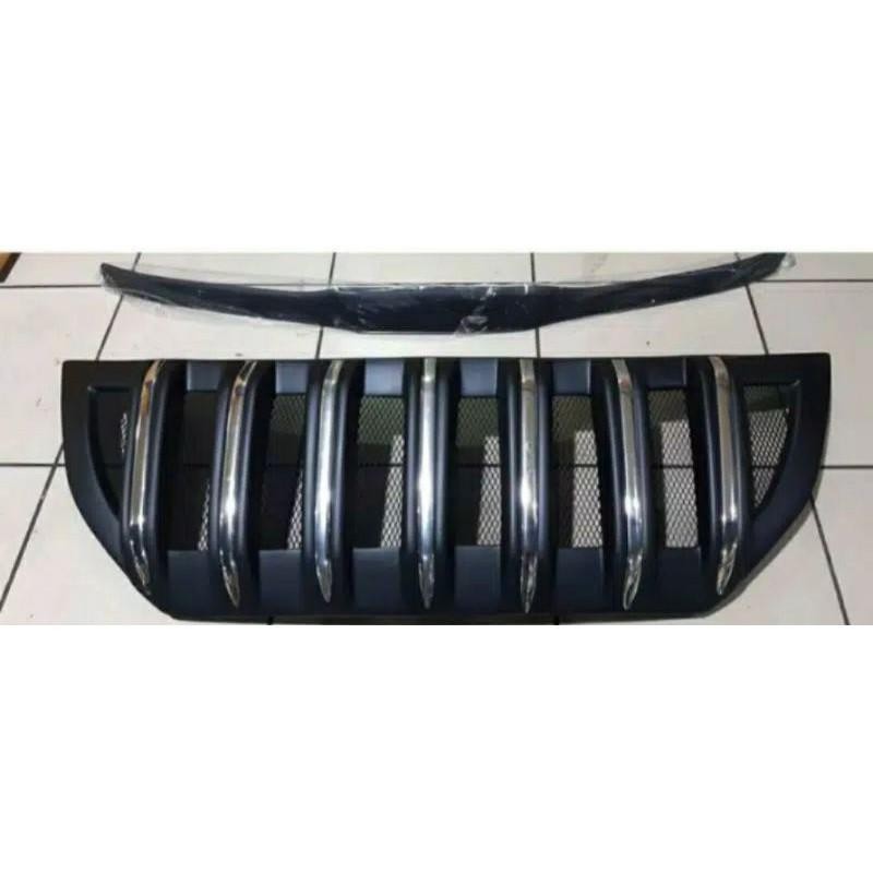 Gril Innova Model Prado 2015 Bahan Faiberglass Warna Hitam Doff List Crume
