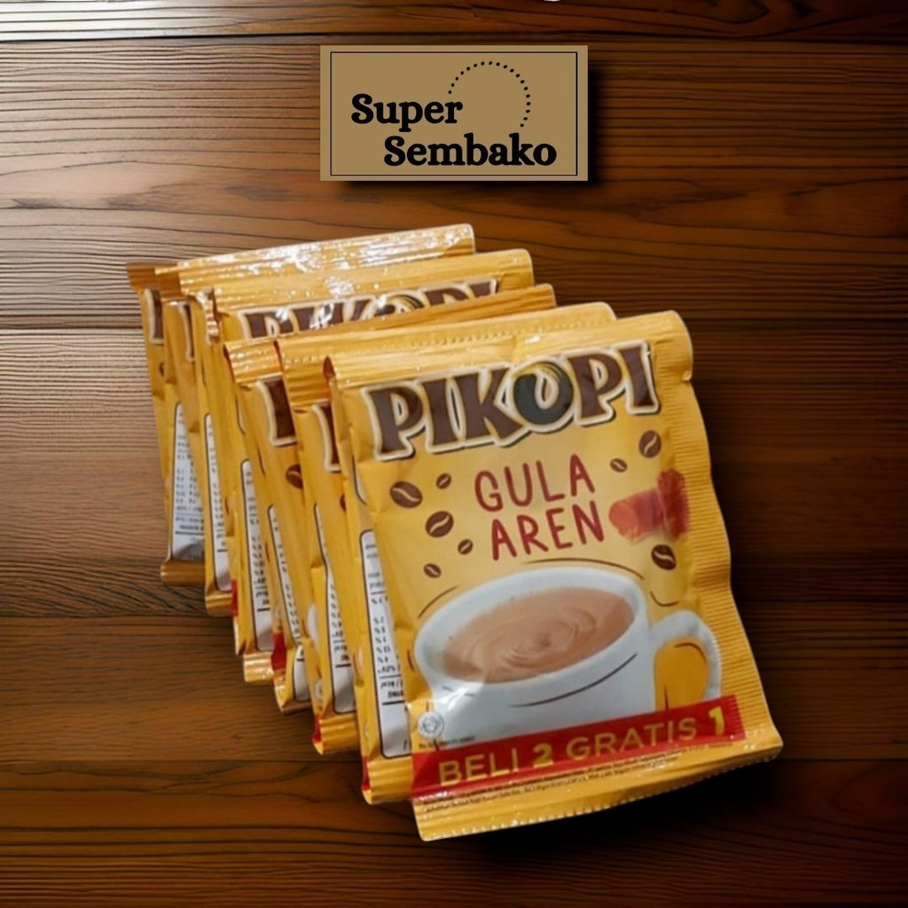 

KOPI BUBUK INSTAN PIKOPI GULA AREN 22g RENCENG ISI 15 BUNGKUS MURAH