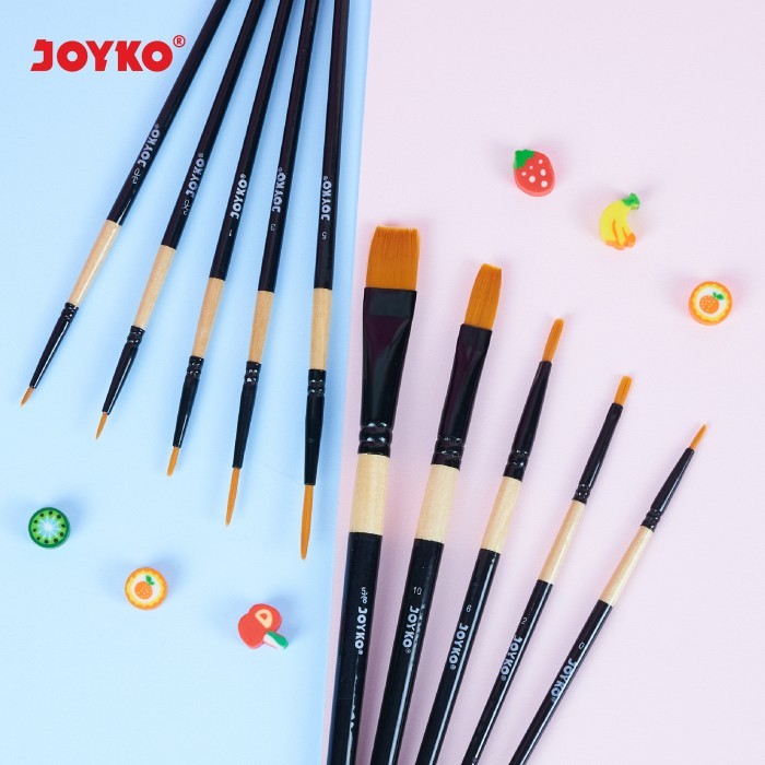 

Joyko Brush Set Acrylic / Kuas Lukis Joyko Cat Akrilik Air Poster Br-9