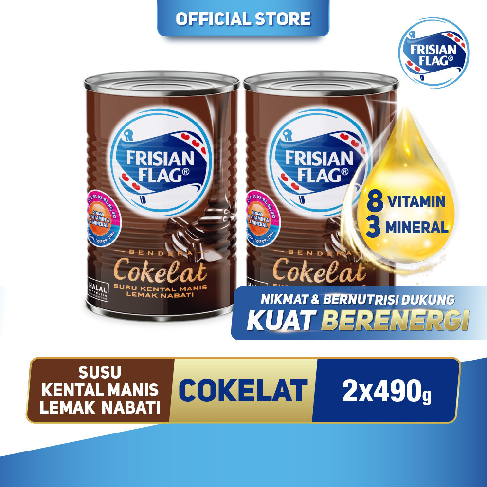 

Frisian Flag Kental Manis Cokelat Kaleng 490gr x2