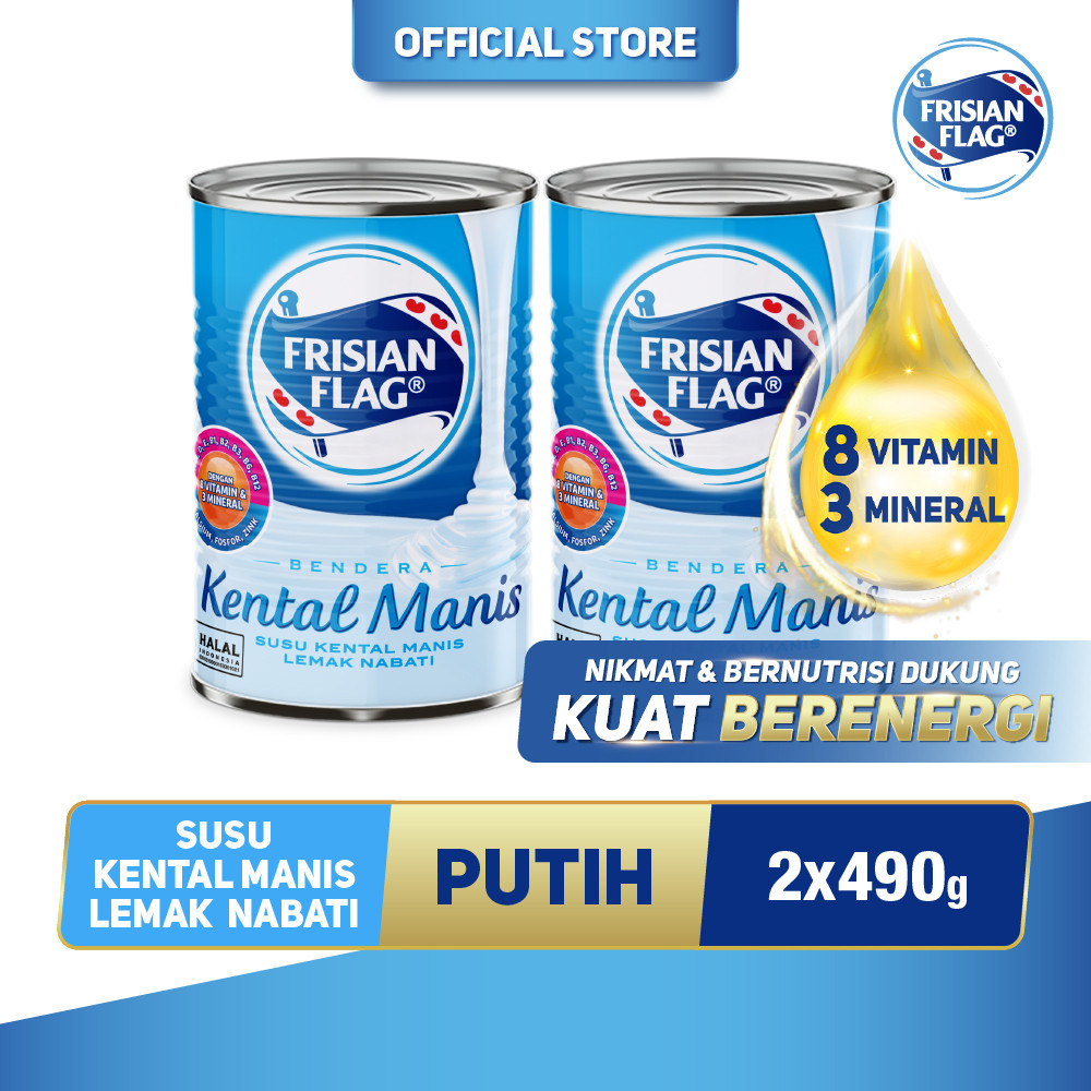 

Frisian Flag Bendera Kental Manis Kaleng 490gr x2