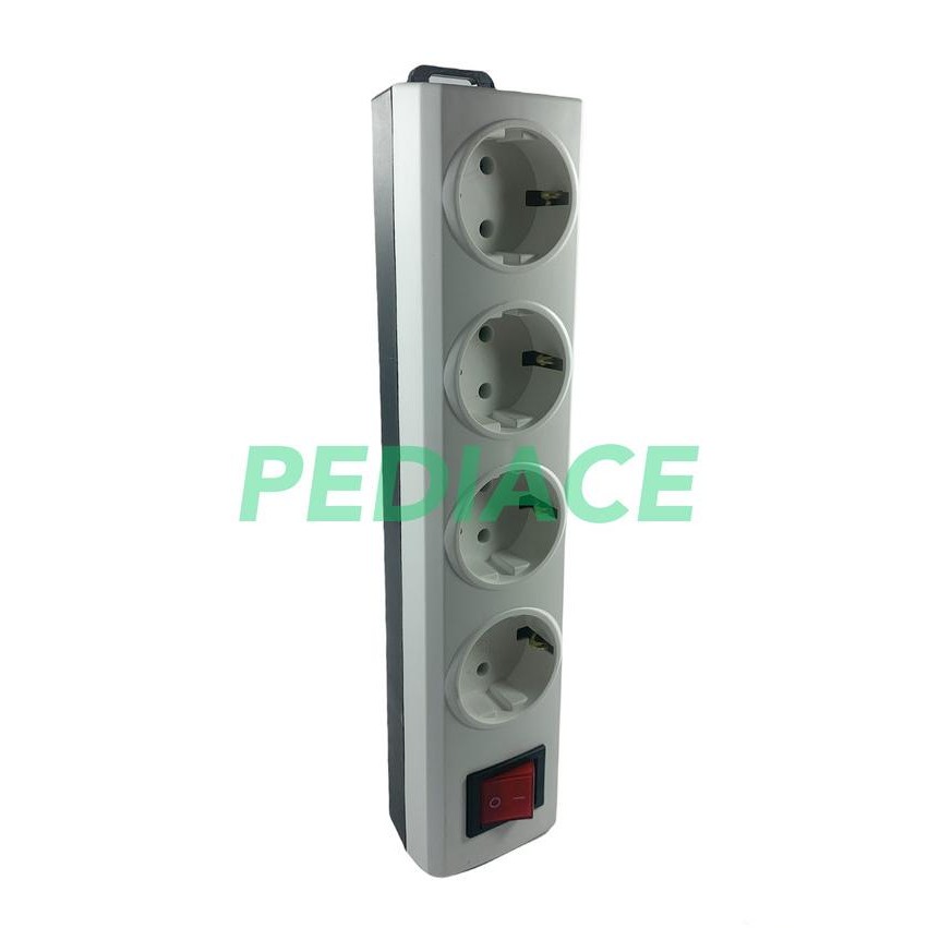 TERMURAH STOP KONTAK 4 LUBANG 10A SAKLAR 4 SOCKET EXTENSION SWITCH BROCO 15441