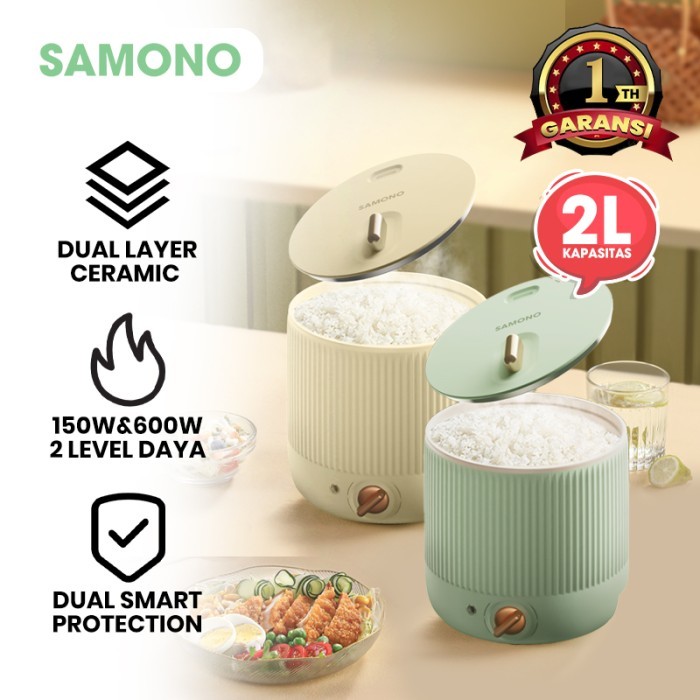 SAMONO rice cooker Panci listrik Serbaguna Slow Cooker