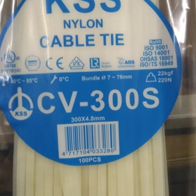 

Promo Cable Ties KSS CV300S/Kabel Ties 300x4.8 KSS/ Ties 30cm KSS CV 300S COD