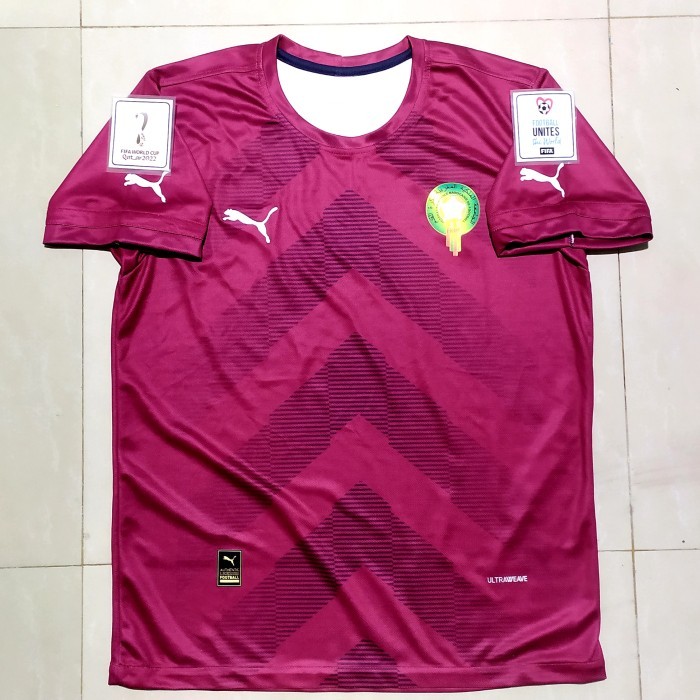Murah Jersey Kiper Timnas Maroko Home Piala Dunia 2022 Non COD