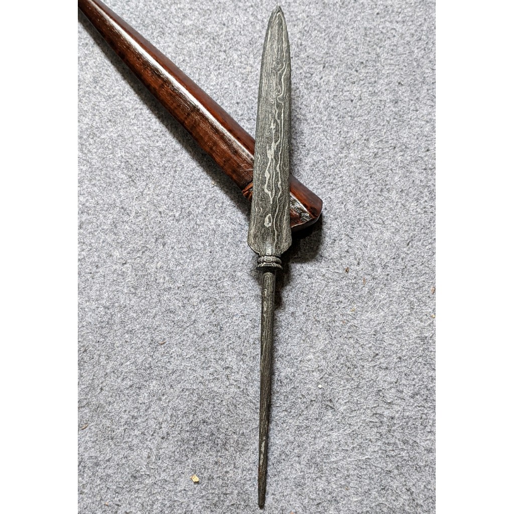 Koleksi Pusaka Antik Tombak Sepuh TUS Bliring Lanang Dwi Pamor Jung Gunung Junjung Derajat Pendaring
