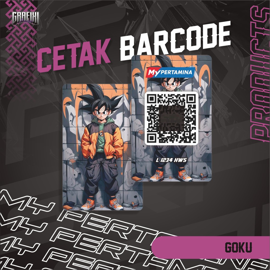 

CETAK BARCODE MY PERTAMINA KARTU PVC TEMA GOKU CUSTOM 2 SISI