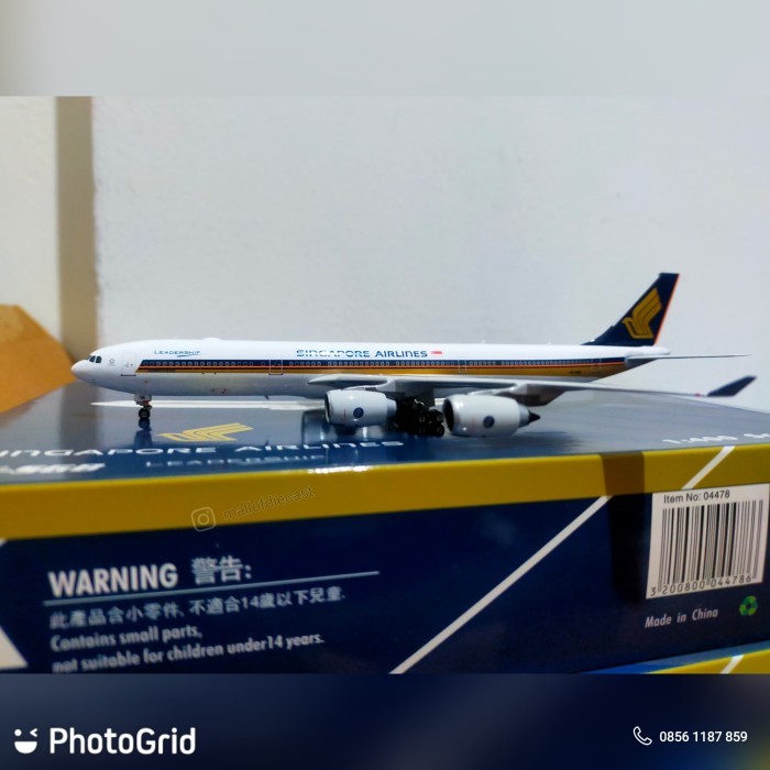 Singapore Airlines A340-500 9V-SGB Phoenix 1:400