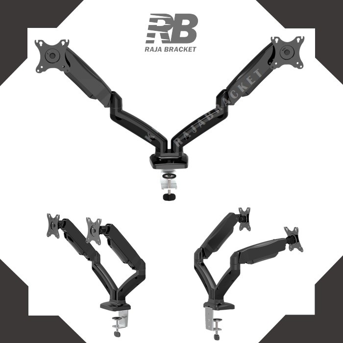 Bracket Monitor 22 24 27 inch, Bracket dual monitor 22 - 27 inch Arm Pegas Bracket monitor meja