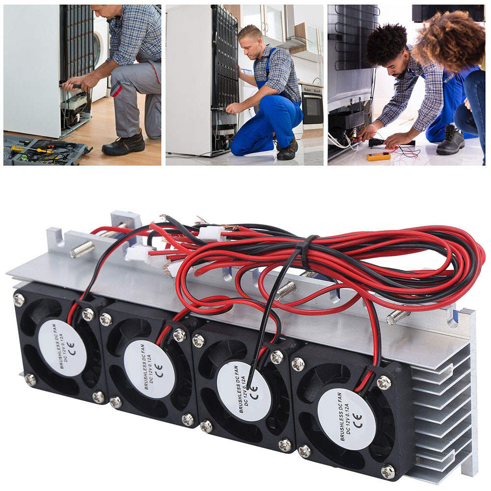 4 Chip Refrirator Thermoectric Peltier Coor Water