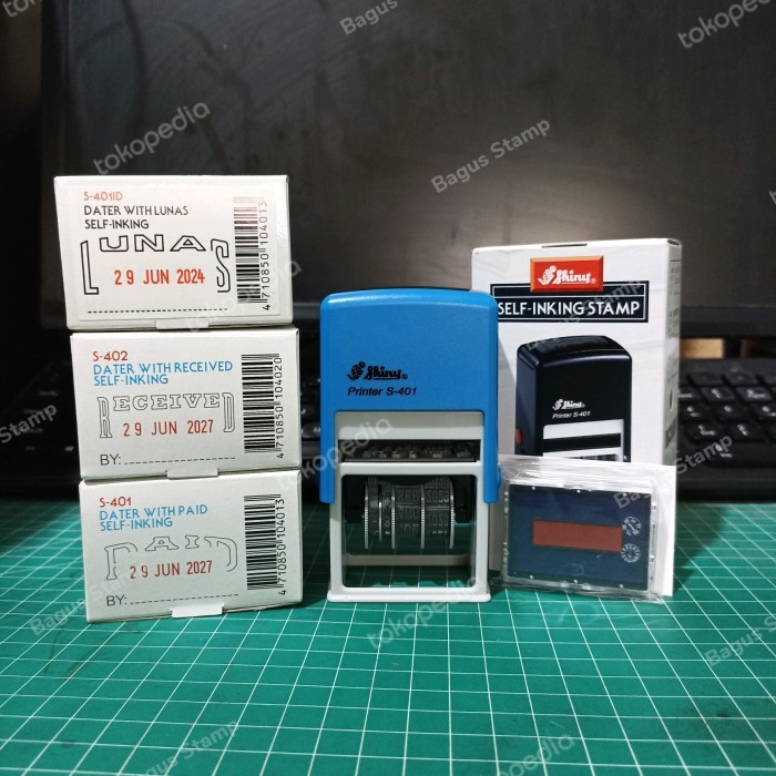 

Stempel Otomatis PAID, LUNAS, RECEIVED Shiny S-401, S-401D, S-402
