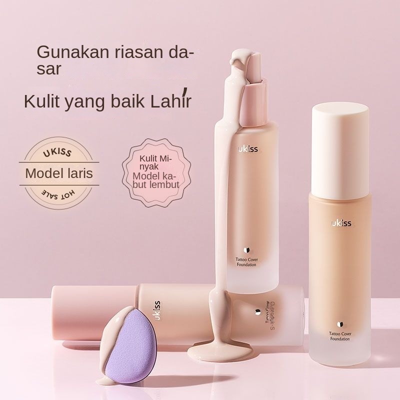 Riasan Kunci Foundation Cair Kulit Berminyak Tidak Mudah untuk Dipakai Makeup Concealer Tahan Lama