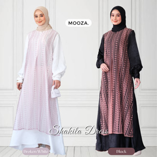 Shakila Dress | Baju Gamis Terbaru 2025 Wanita Kekinian | Baju Gamis | Baju Gamis Putih Motif