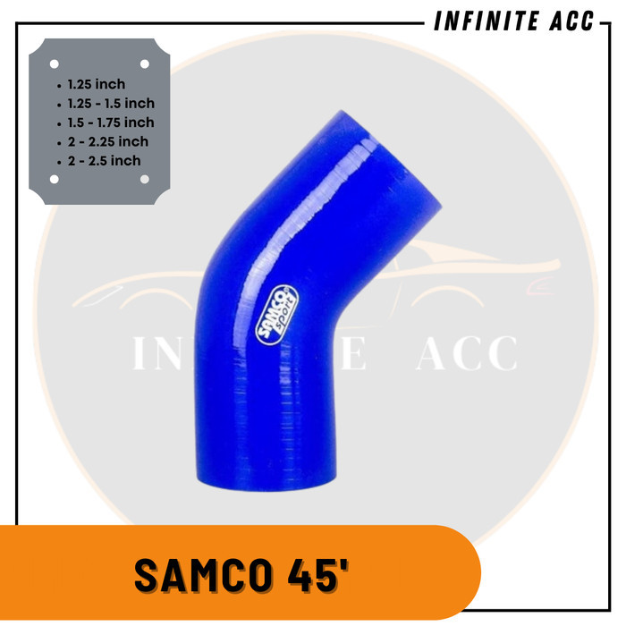 Selang Samco Hose 45derajat Reducer Straight Filter Radiator
