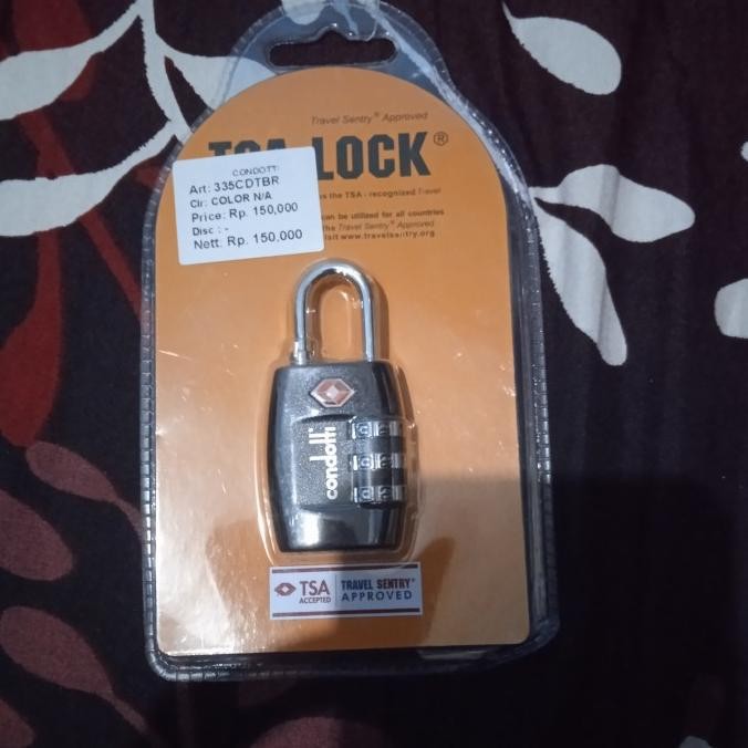 Gembok Koper Tsa Lock Condotti Original