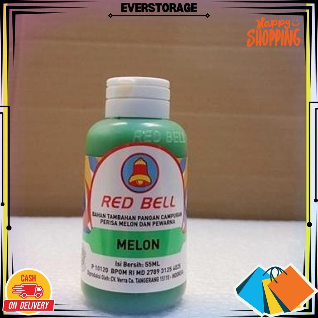 

Pewarna Dan Perisa Red Bell Rasa Melon 55Ml/Red Bell/Sumbo Red Bell Bj Best Seller