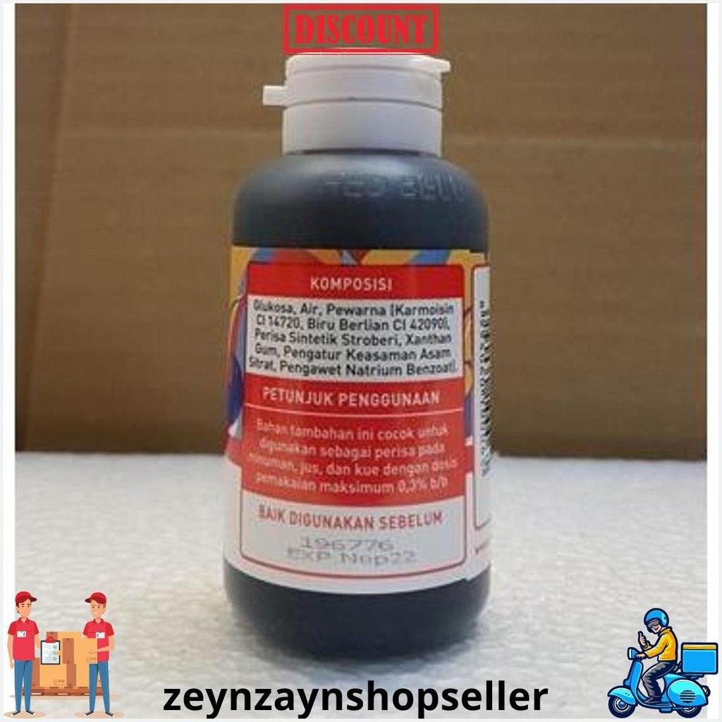 

Pewarna Dan Perisa Red Bell Rasa Strawberry 55Ml Siap Kirim