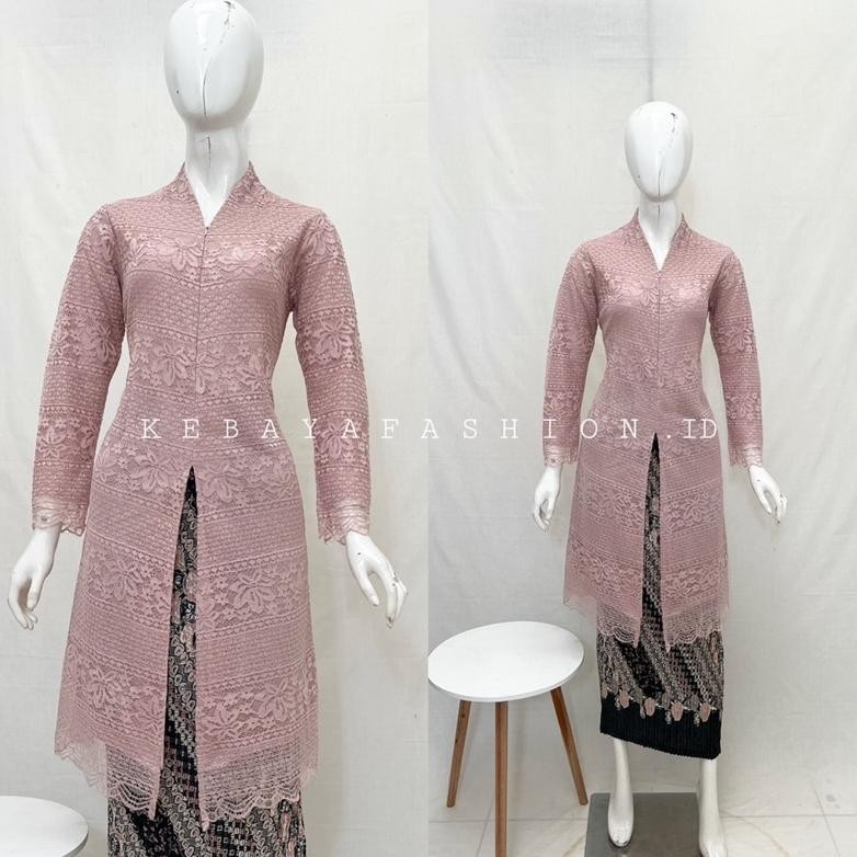 kebaya Modern. brukat busui. kebaya pesta. kebaya tunik busui. brukat modern resleting depan